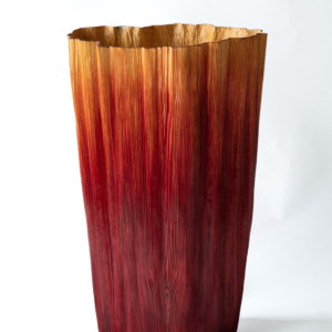 Pleats Vessel Cinnabar Red No.19