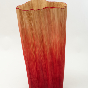 Pleats Vessel Vermilion No.21